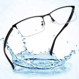 Rimless Transparent Headaches Eyestrain Magnification - Eyewear_black - CS18Q6T4CWS $50.21