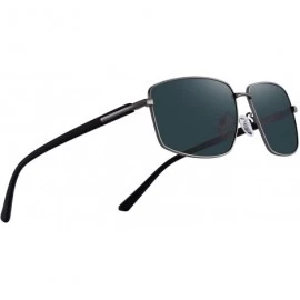 Square Men Oversized HD Polarized Sunglasses for Men Driving TR90 Legs UV400 Protection Sun glasses - G15 - CJ18XG7QMKT $12.12