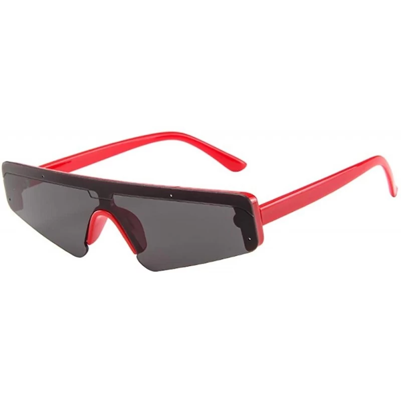 Sport Sunglasses for Women Men - Fashion UV Protection Vintage Glasses Irregular Frame Eyewear - B - CR18O9U9WL9 $9.23