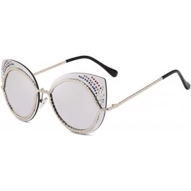 Cat Eye Women's Sunglasses Metal Fashion Cat's Eye Sunglasses - E - CW18Q9E5KQ3 $29.30