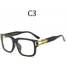 Aviator Fashion Oversized Men Luxury Brand Designer Large Frame Men Sunglasses 97130 C6 - 97130 C3 - CX18YLZ2UKG $15.52