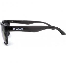 Wrap Kush Mens Color Mirrored Sport Horn Rim Slate Frame Agent Sunglasses - Fuchsia - C412N9L7GJZ $9.02