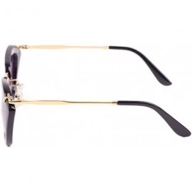 Butterfly Beyonce Sunglasses Amazing Designed Frame Cateye Lens 53mm - Black/Grey - C01218U44UJ $24.11