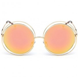 Oval Fashion Men Womens Retro Vintage Round Frame UV Glasses Sunglasses - G - C9193XHQAQQ $13.28