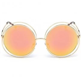 Oval Fashion Men Womens Retro Vintage Round Frame UV Glasses Sunglasses - G - C9193XHQAQQ $13.28