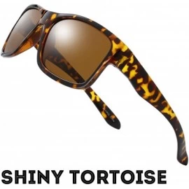 Square Polarized Sunglasses for Men Women Driving Fishing Unisex Vintage Rectangular Sun Glasses - CQ18SX76Y9G $23.22