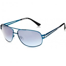 Shield Men's U932 Aviator Sunglasses- 62 mm - Matte Blue/Silver - CM1296VPIV1 $55.82
