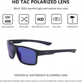 Oversized Men's Classic Polarized Sunglasses Driving Vintage UV400 Sun Glasses for Men Women - CJ18U5LOMO9 $58.83