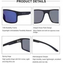 Oversized Men's Classic Polarized Sunglasses Driving Vintage UV400 Sun Glasses for Men Women - CJ18U5LOMO9 $58.83