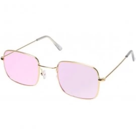 Square Sunglasses Retro Square Frame Sunglasses Creative Eyeglasses Decorative Party Glasses for Female Women (Purple) - C419...