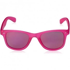 Wayfarer Women's Pld6009/N/M Rectangular Sunglasses - Bright Pink - CR11YXEF04R $33.73