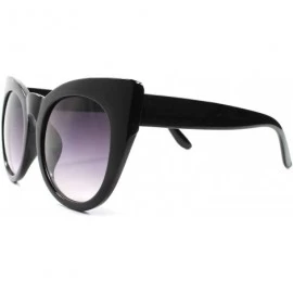 Cat Eye Classic Retro Fashion Womens Vintage Inspired Cat Eye Frame Sunglasses - Black - CH1892GHNKE $23.32