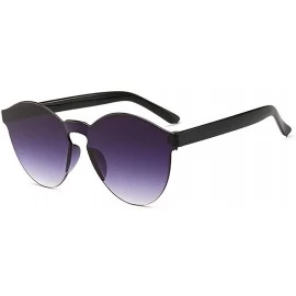 Round Unisex Fashion Candy Colors Round Outdoor Sunglasses Sunglasses - Gray - C71905TAT8N $30.79