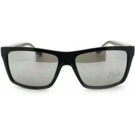 Rectangular Men's Fashion Sunglasses Sporty Casual Rectangular Frame - Black Gray - C011OGVYNGD $10.83