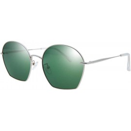 Aviator Men's Polarized Stainless Steel Frame Sunglasses - Gradient Sunglasses Lightweight Frame - D - CN18RYE5ELQ $101.09