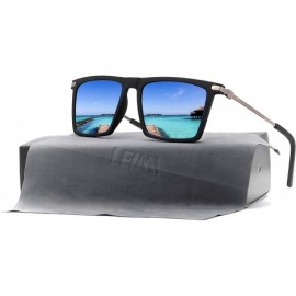 Wayfarer Mens Polarized Sunglasses for Men Rectangular Driving Running Fishing Sun Glasses for Women UV400 Protection - CO18U...