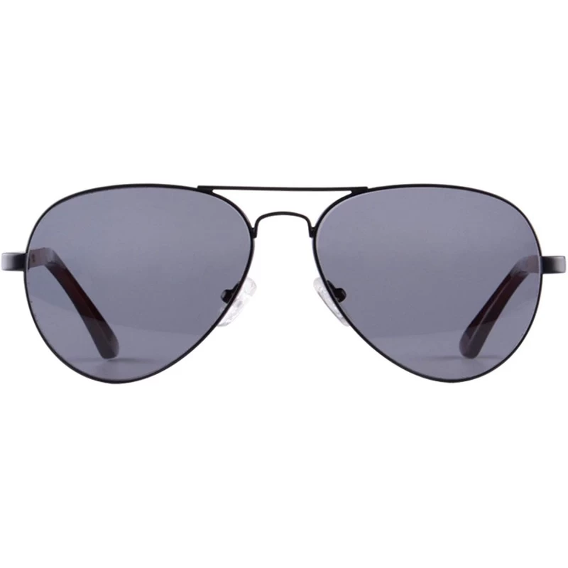 Aviator Men Polarized Sunglasses Wood Temple Outdoor Glasses for Hiking Driving Fishing Sporting Eyeglasses-TY1570 - CL193LMN...