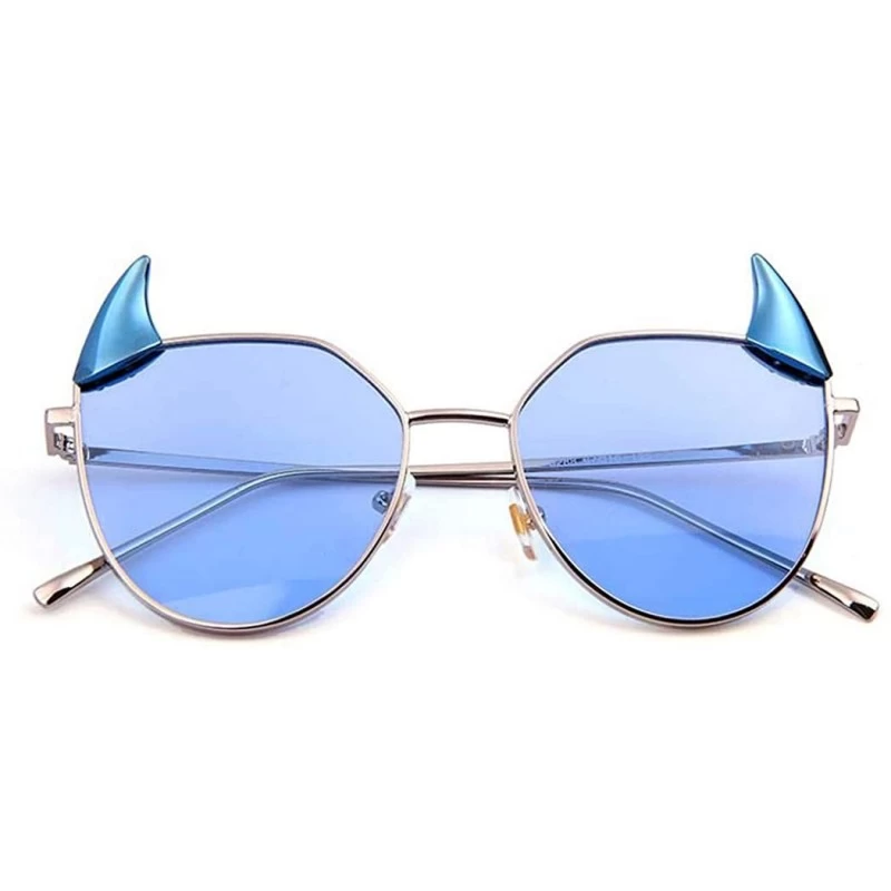 Aviator Unisex sunglasses - fashion personality sunglasses - horn fashion sunglasses - E - CA18SHH6SMW $34.81