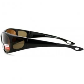 Rectangular Polarized Bifocal Sunglasses Mens Rectangular Black Frame - Black (Brown) - CH1895A88TD $13.66