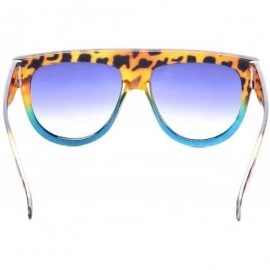 Square Flat Top Oversized Square Sunglasses Women Gradient Summer Style Classic Sun Glasses Big Eyewear UV400 - C6197Y6D76O $...