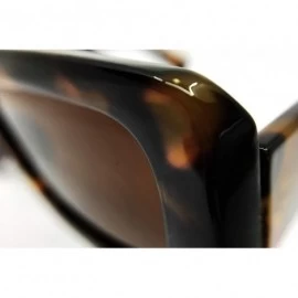 Oversized 8340 Premium Oversize XL Mod Pop Classic Candy Funky Designer Retro Vintage Women Men Fashion Sunglasses - Black - ...