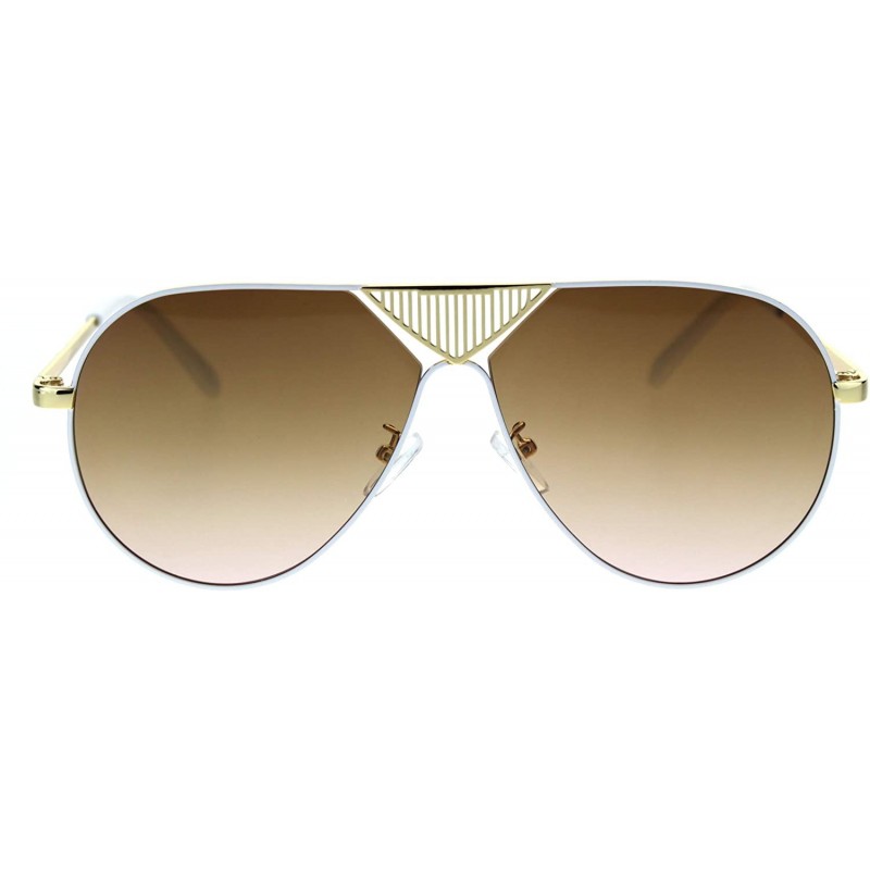 Classic Flat Top Shield Sunglasses for men women Oversized sunglasses ...