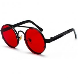 Oversized Unisex Fashion Sunglasses for Driving-Travel Outdoor Activites UV400 Eyewear - C8-black Frame Red Lens - CW18X4Q9Z8...