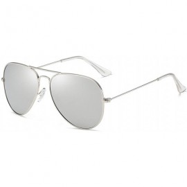 Oval Fashion Retro Classic Metal Round Polarized Sunglasses Men Women Luxury Color Lens Vintage Mirrors Sun Glasses - CX198ZQ...