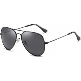 Oval Fashion Retro Classic Metal Round Polarized Sunglasses Men Women Luxury Color Lens Vintage Mirrors Sun Glasses - CX198ZQ...