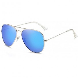 Oval Fashion Retro Classic Metal Round Polarized Sunglasses Men Women Luxury Color Lens Vintage Mirrors Sun Glasses - CX198ZQ...