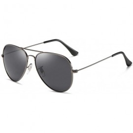 Oval Fashion Retro Classic Metal Round Polarized Sunglasses Men Women Luxury Color Lens Vintage Mirrors Sun Glasses - CX198ZQ...