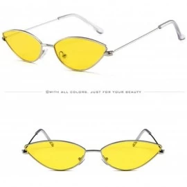 Oversized Sunglasses for Men Women Vintage Sunglasses Cat Eye Sunglasses Retro Glasses Eyewear Metal Sunglasses Hippie - C - ...