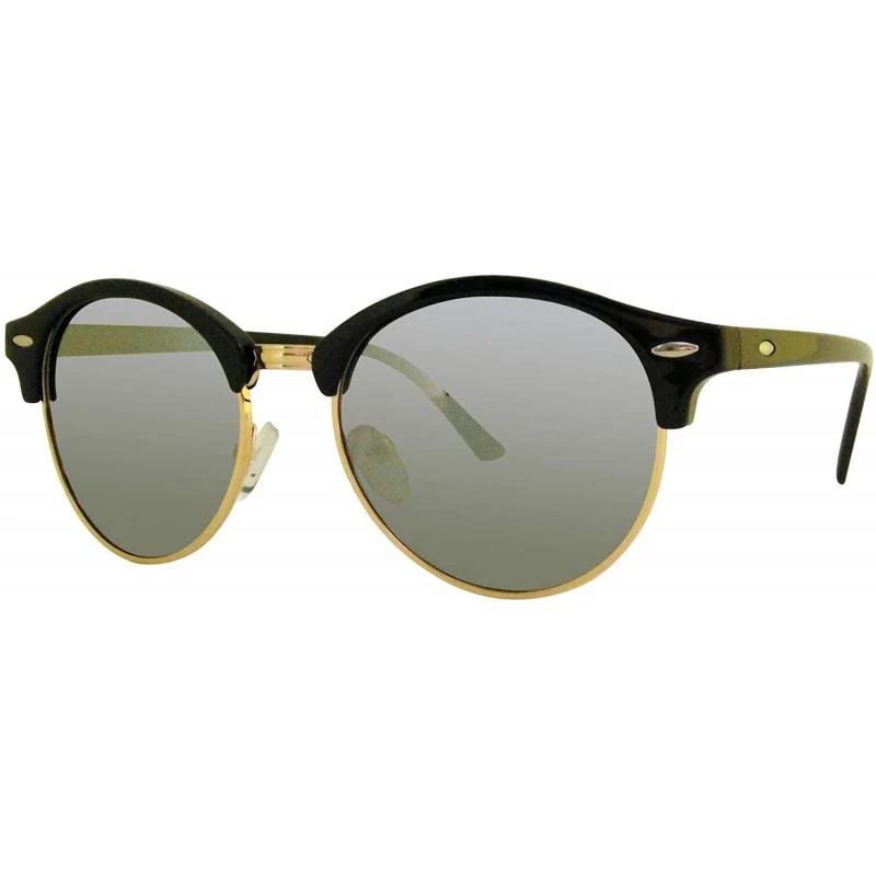 Rimless xc4246 polarized retro half rimless sunglasses man and women - Silver - CO18YLOX9OL $17.53