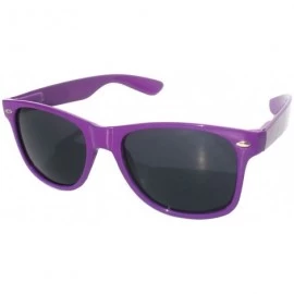 Sport Retro 80's Vintage Sunglasses Colored Frame Smoke Lens Brand - New_retro_smoke_purple - CG184IERYZE $16.82