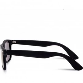 Wayfarer Stylish Retro Polarized Sunglasses Unisex 100% UV Protection - Black Frame & Gold Lens - CI1856KDCXH $43.99