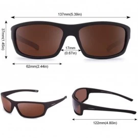 Sport 2 PACK Polarized Sport Sunglasses for Men and Women Matte Finish Sun Glasses Mirrored Lens UV Blocking - CX198K83KAX $1...