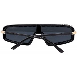 Shield Oversize Shield Visor Sunglasses Flat Top Mirrored Mono Lens - Black - CO18RX8N3Y7 $16.09