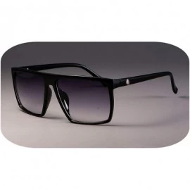 Oval Retro Square Sunglasses Steampunk Men Women Er Glasses Logo Shades UV Protection Gafas - Black Gray - C9199CKO6G9 $56.63