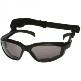 Sport Men's Wind Resistant Motorcycle Wrap 57mm Sunglasses - Black - CT11KH67QXD $10.84