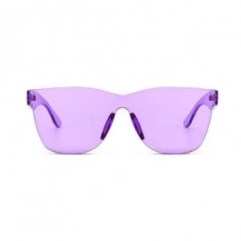 Aviator Sunglasses-Heart-shaped Shades Sunglasses Integrated UV Candy Colored Glasses for Women (Purple) - Purple - C4196CAC2...