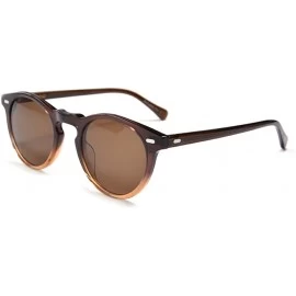 Round Vintage Round Sunglasses For Men Polarized Circle Frame For Women UV400 Large Eyeglasses - CD198EASDU0 $79.04