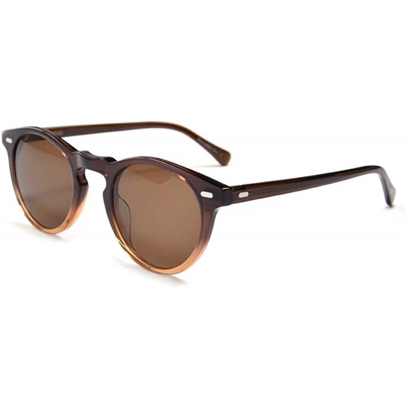 Round Vintage Round Sunglasses For Men Polarized Circle Frame For Women UV400 Large Eyeglasses - CD198EASDU0 $34.78