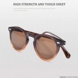 Round Vintage Round Sunglasses For Men Polarized Circle Frame For Women UV400 Large Eyeglasses - CD198EASDU0 $34.78