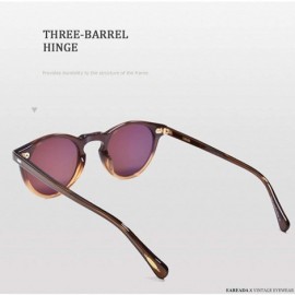 Round Vintage Round Sunglasses For Men Polarized Circle Frame For Women UV400 Large Eyeglasses - CD198EASDU0 $34.78