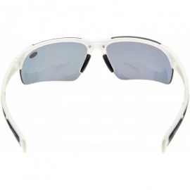 Wrap Bifocal Sunglasses with Wrap-Around Sport Design Half Frame for Men and Women - White - CJ18C3KH9EZ $16.08