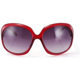 Goggle Fashion Women's Sunglasses Retro Vintage Big Frame Goggles Shades Eyeglass - Wine Red - CB12NFEN4PP $18.29