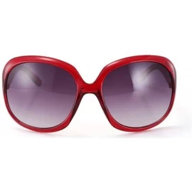Goggle Fashion Women's Sunglasses Retro Vintage Big Frame Goggles Shades Eyeglass - Wine Red - CB12NFEN4PP $17.83