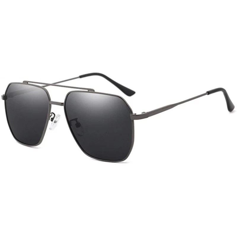 Square Polarized Classic Glasses Men'S Square Polarized Sunglasses Hd Sunglasses Driving Mirror Sunglasses - CR18X8QYHIM $42.60