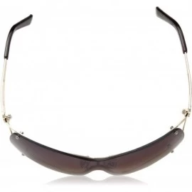 Shield Women's R650 Shield Sunglasses - Gold/Tortoise - CV180SZ4U32 $43.11