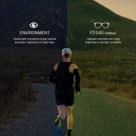 Sport Delta Navy Blue Running Sunglasses with ZEISS P2140 Yellow Tri-flection Lenses - C318KN6UEC7 $15.69